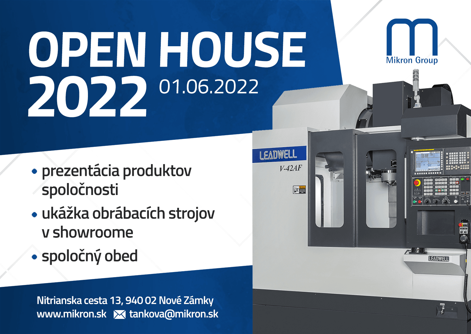 Invitation to MIKRON OPEN HOUSE 2022